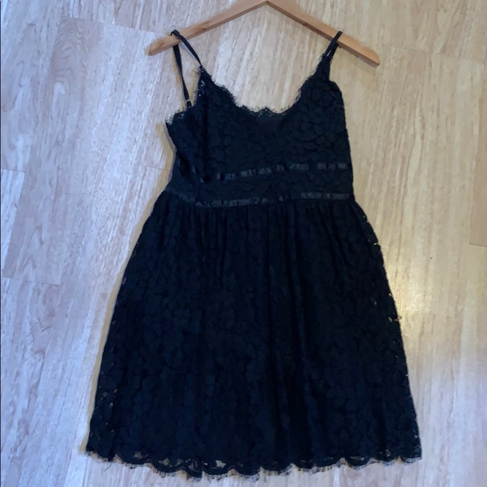 Black mini dress